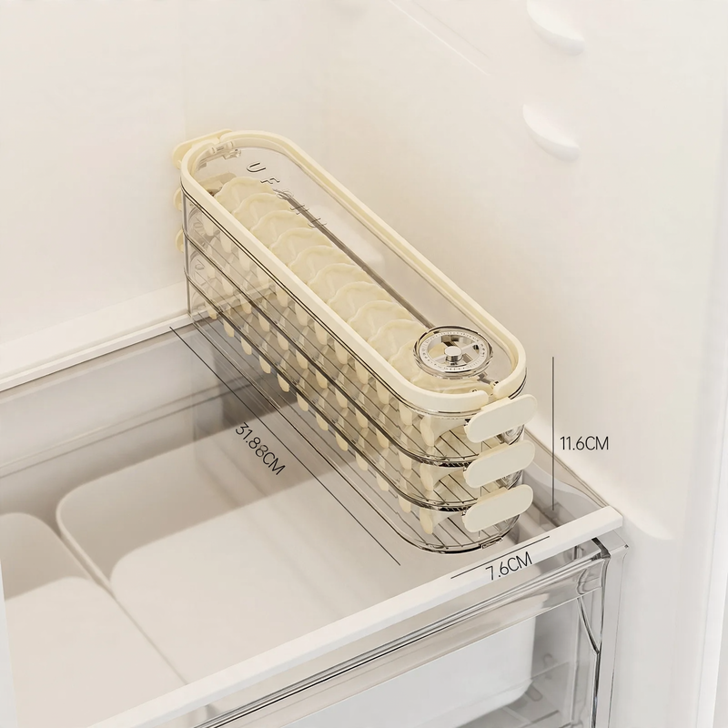 Multi-tier storage box for refrigerator, plastic — product view 4