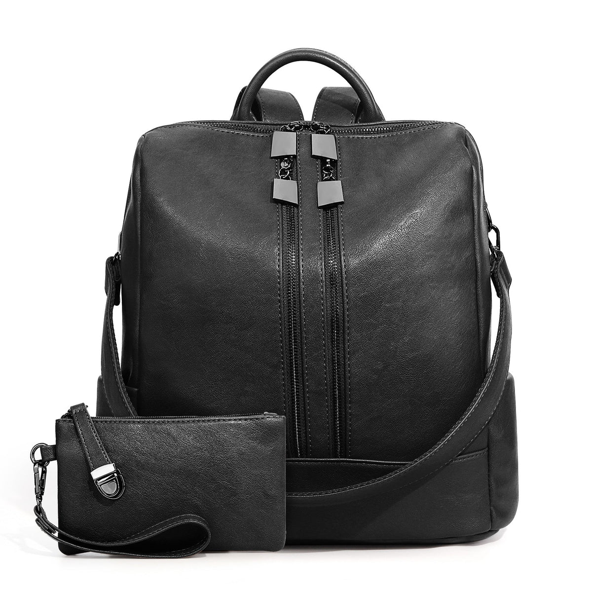 Women's Backpack, Canvas, Checkerboard Pattern — product view 7