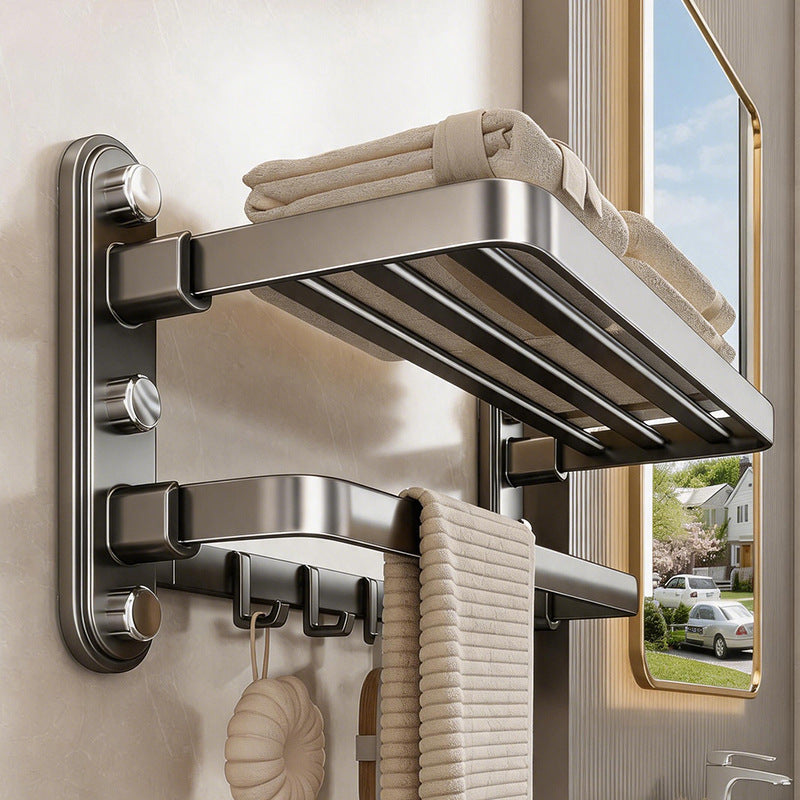 Towel holder without drilling, suction cup mounting — product view 1