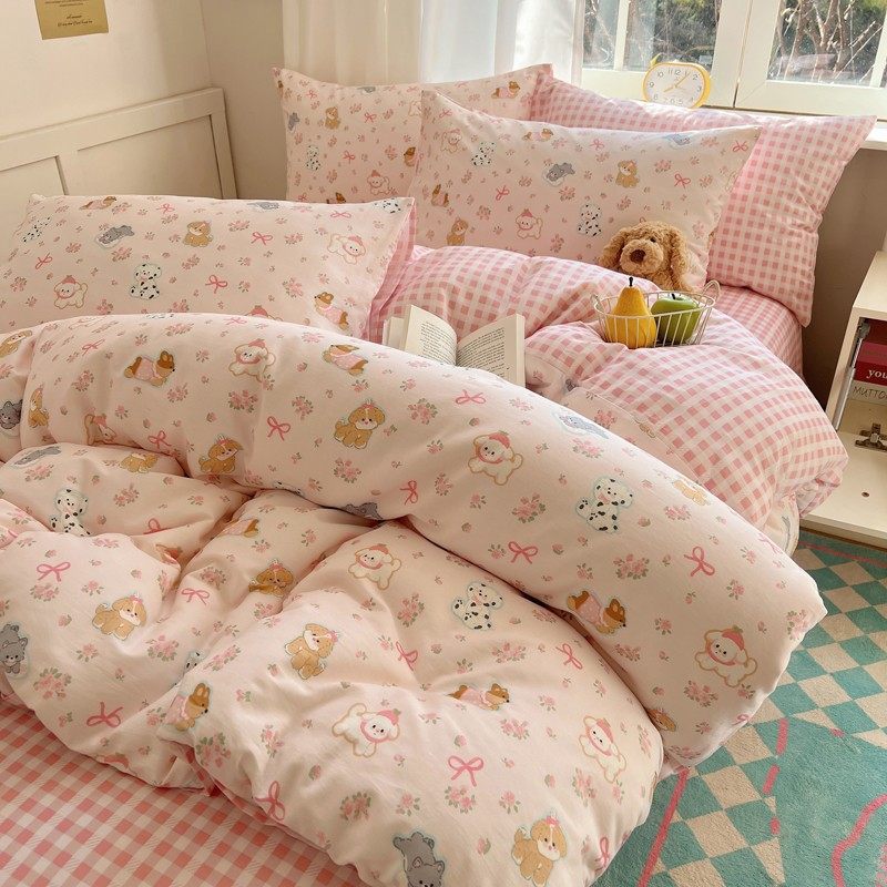 Cotton bedding with cartoon motifs, 4-piece — product view 7