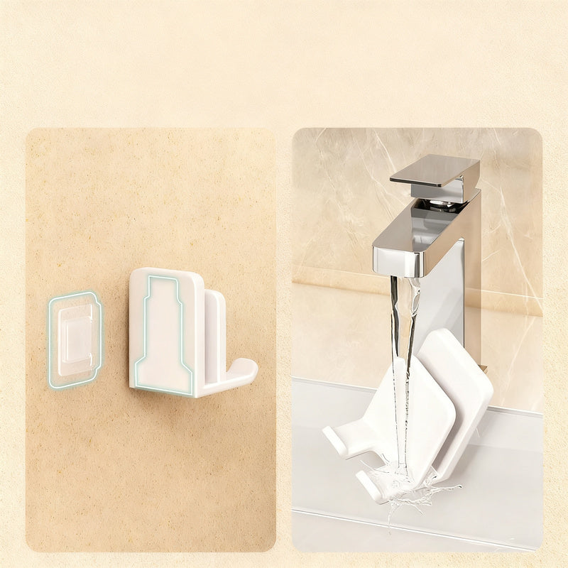 Toothbrush holder with lid, ABS, wall-mounted — product view 3