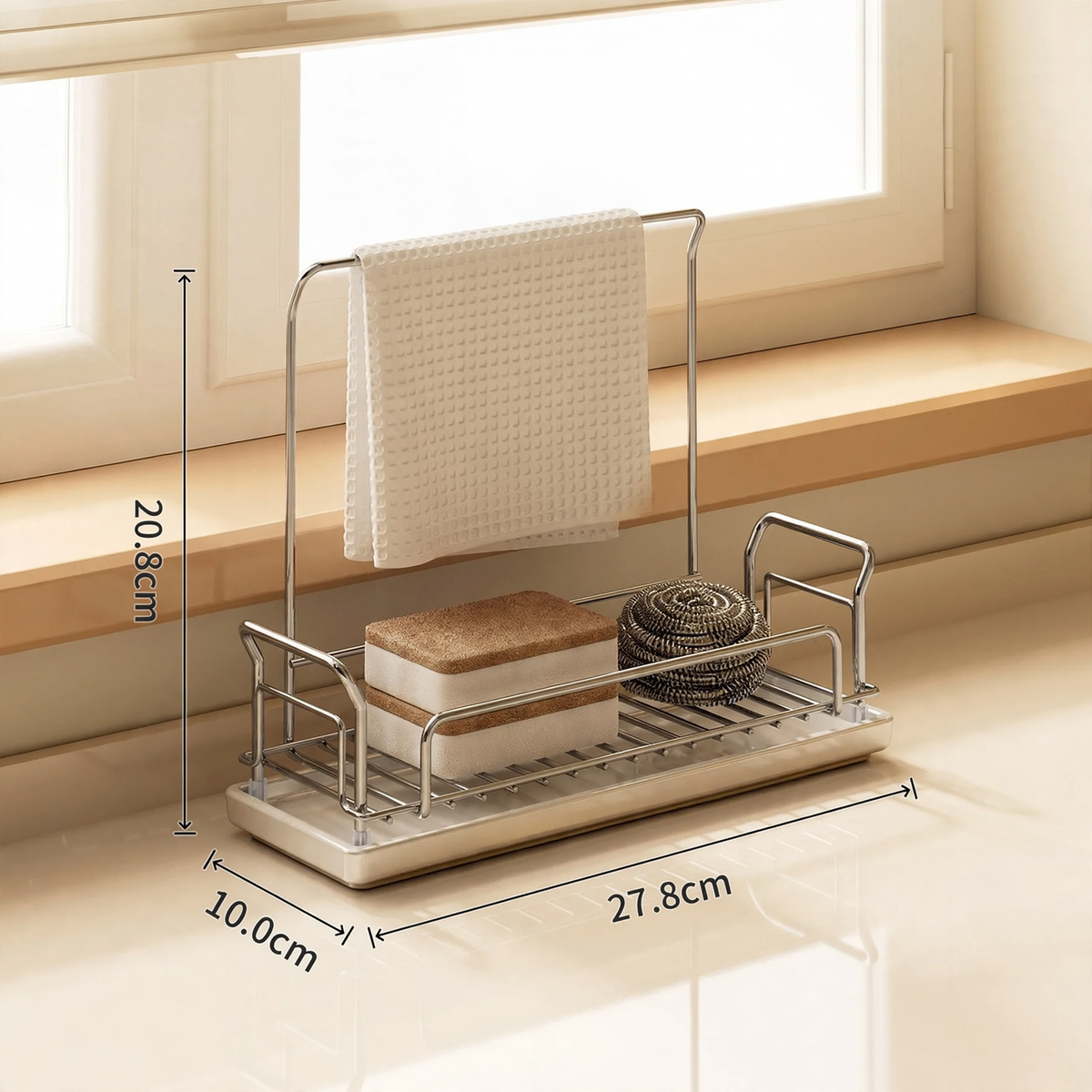 Draining rack for kitchen towels and sponges — product view 5