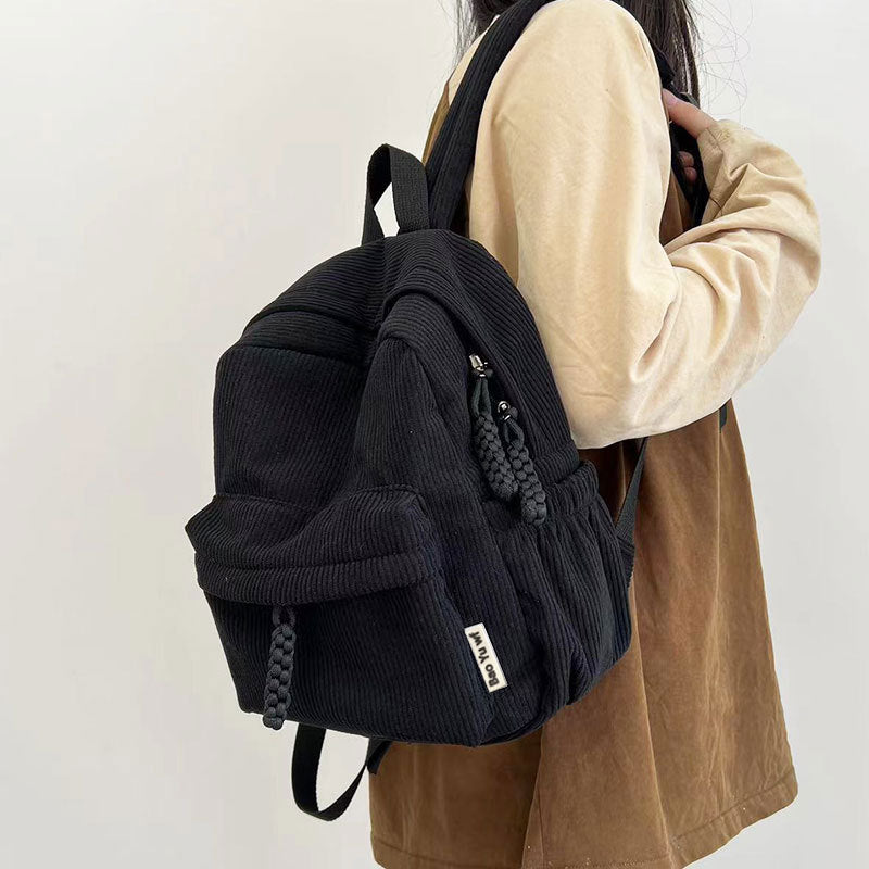 Women's backpack, cord, 20–35 L, for 13-inch laptop — product view 3