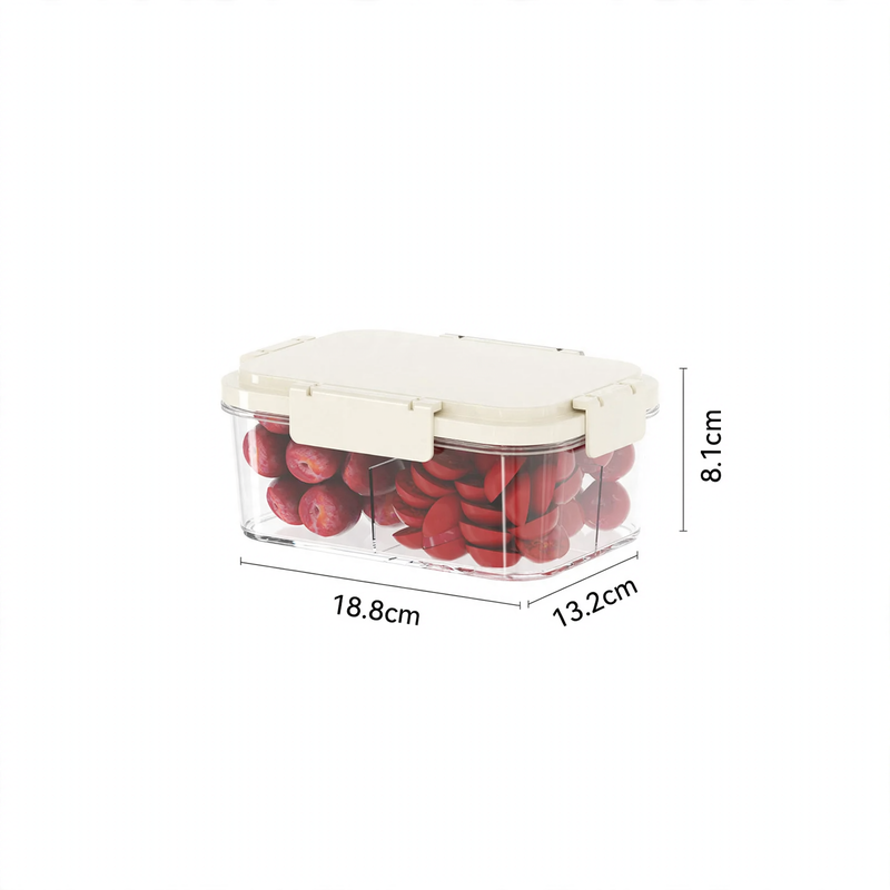 Cooler with ice compartment and partition compartments — product view 5