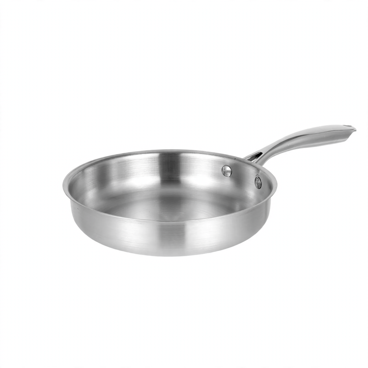 Frying pan, 410 stainless steel, honeycomb pattern — product view 7