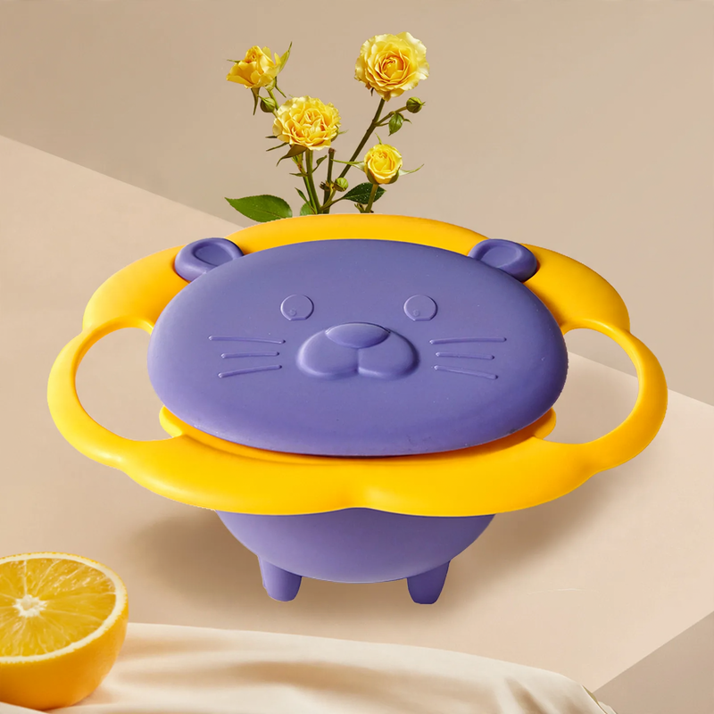 Rotating children's bowl, 19 cm, PP, non-slip — product view 5
