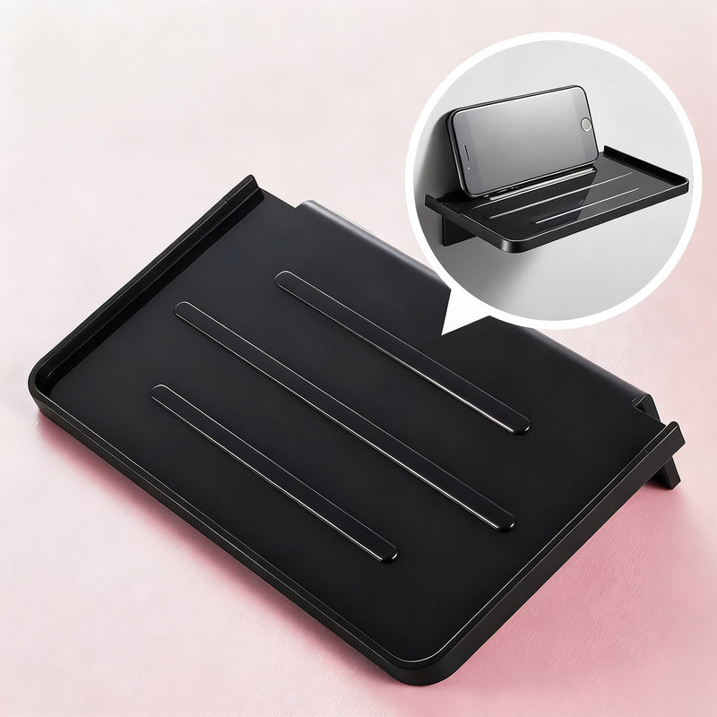 Wall shelf bathroom without drilling, ABS plastic — product view 2