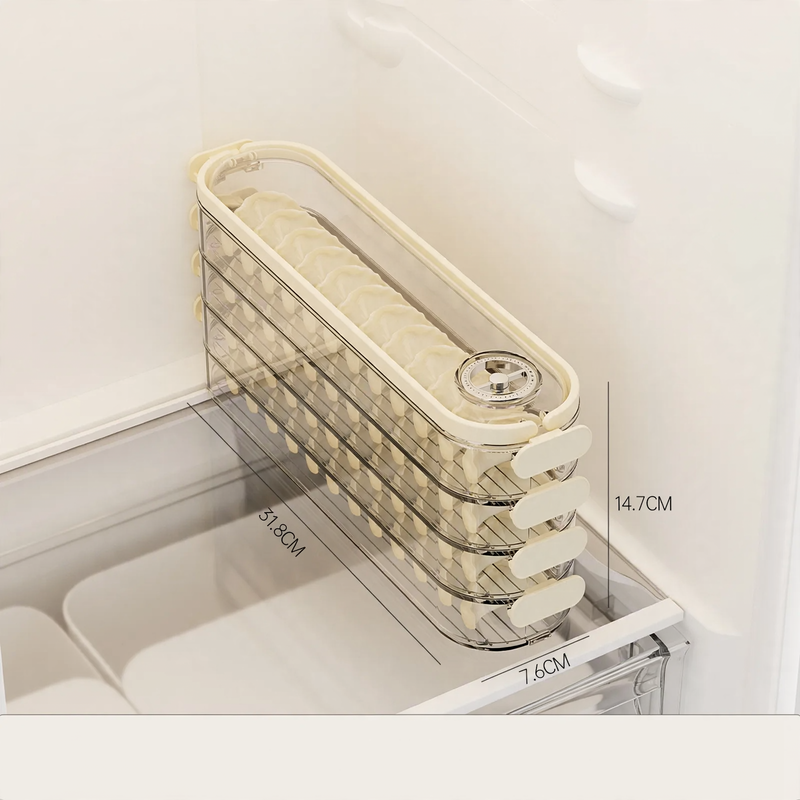 Multi-tier storage box for refrigerator, plastic — product view 5