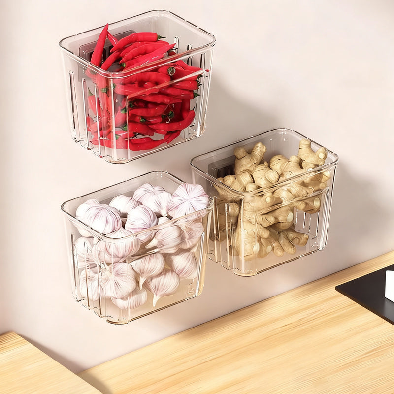 Storage box for garlic, ginger, and onions — product view 5