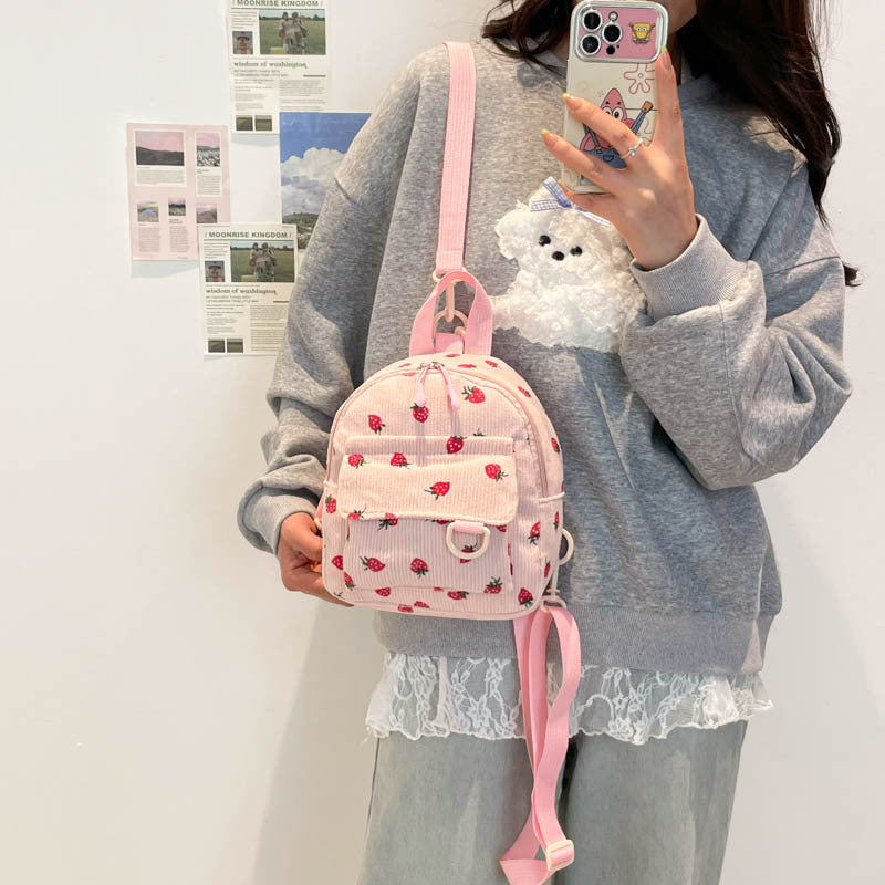 Cord-Backpack, cotton, durable — product view 1