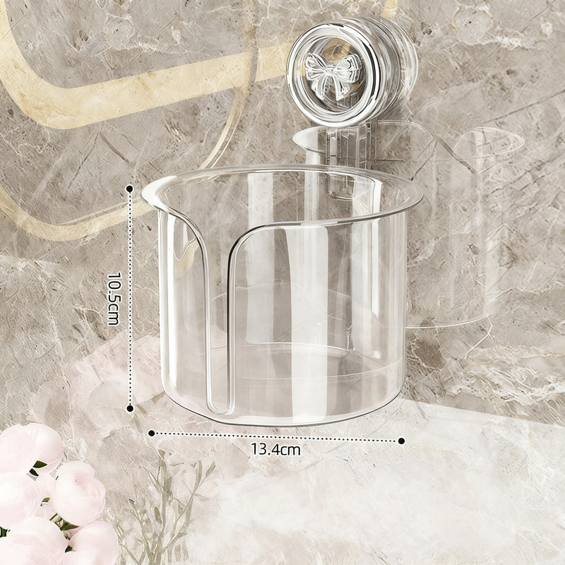 Toilet paper holder with suction cup, wall mountable — product view 6