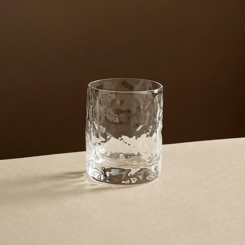 Glass tumblers, approx. 200 ml, with wave pattern — product view 6