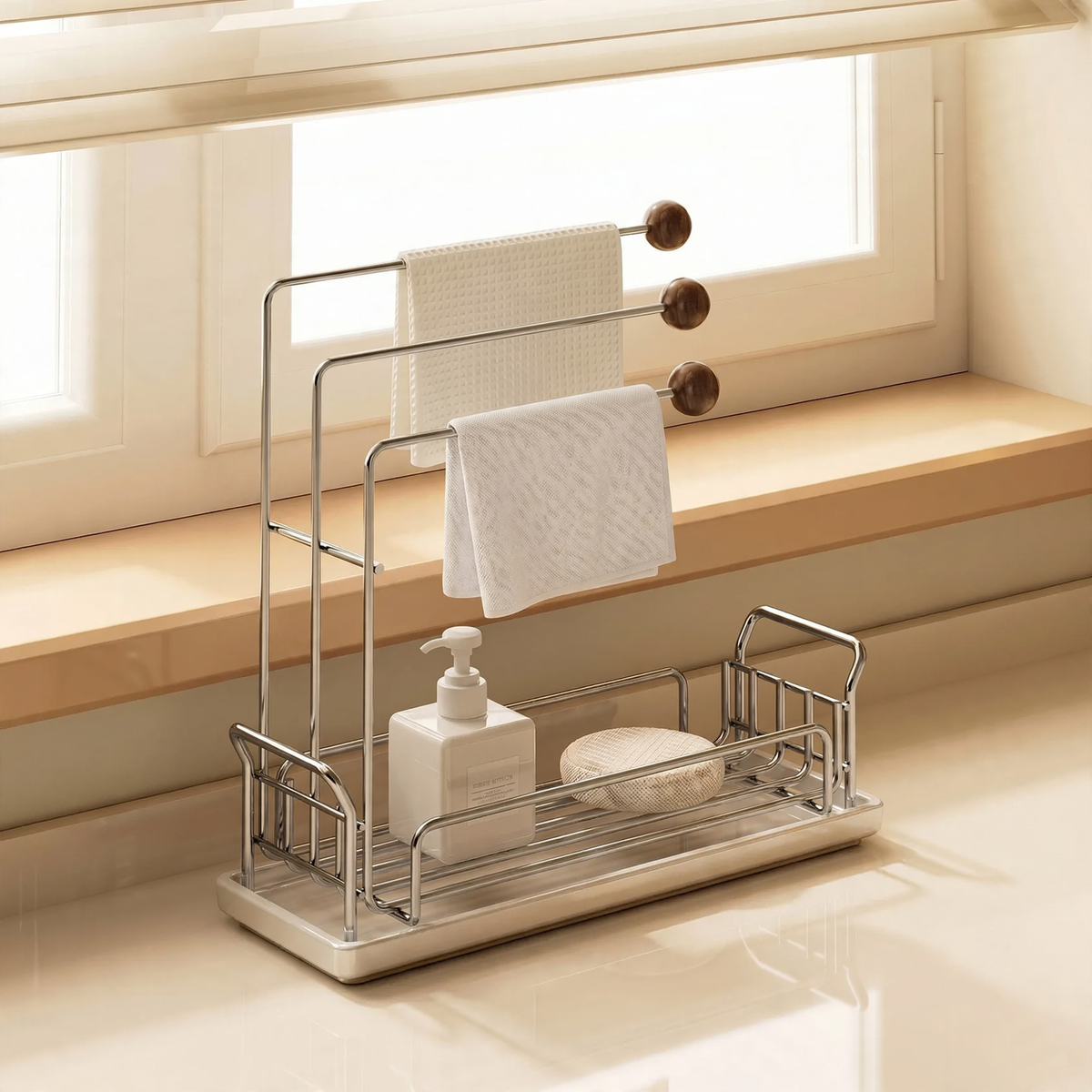 Draining rack for kitchen towels and sponges — product view 4