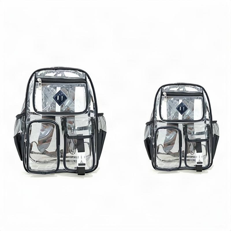 Nylon backpack, transparent, up to 15 inches, durable — product view 4