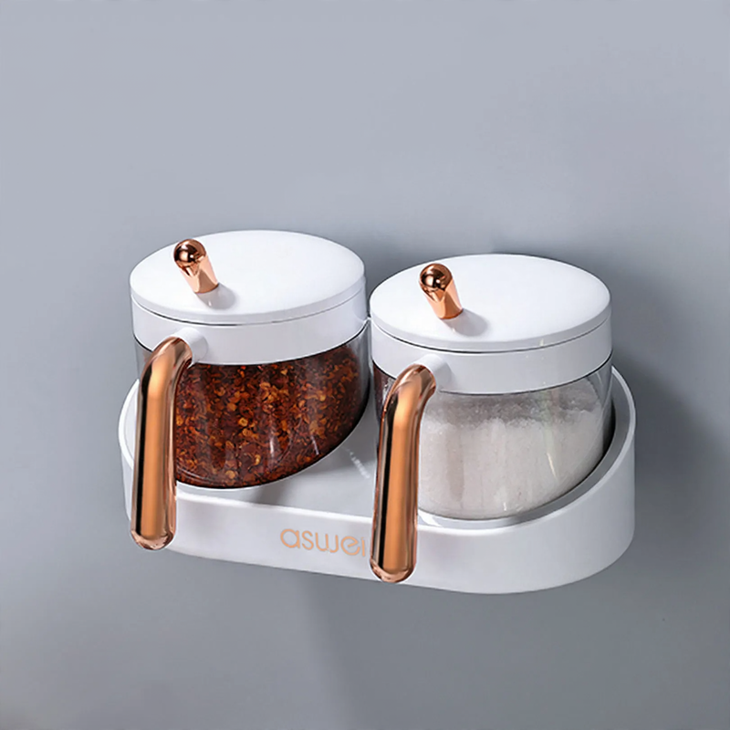 Wall-mounted spice boxes, 2-piece or 3-piece set — product view 4