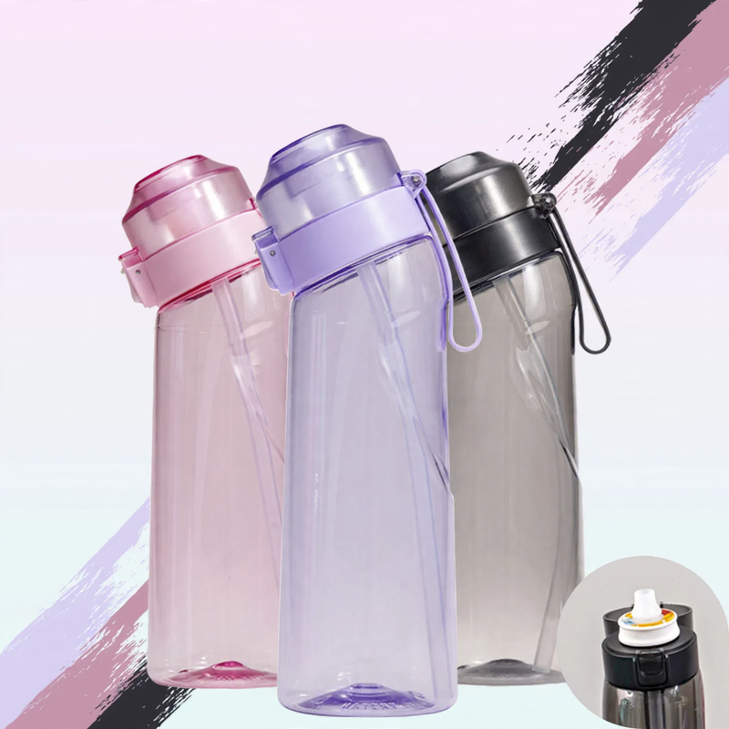 Drinking cup 650 ml with straw and flip lid — product view 1