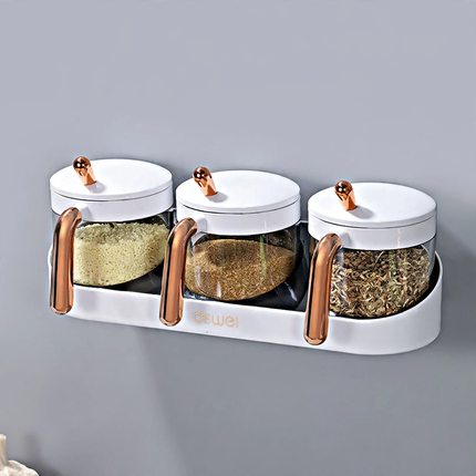 Wall-mounted spice boxes, 2-piece or 3-piece set — product view 6