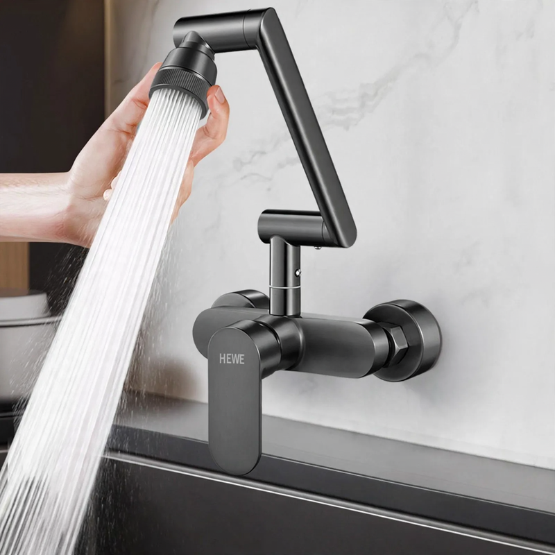 Built-in kitchen faucet with universal joint — product view 1