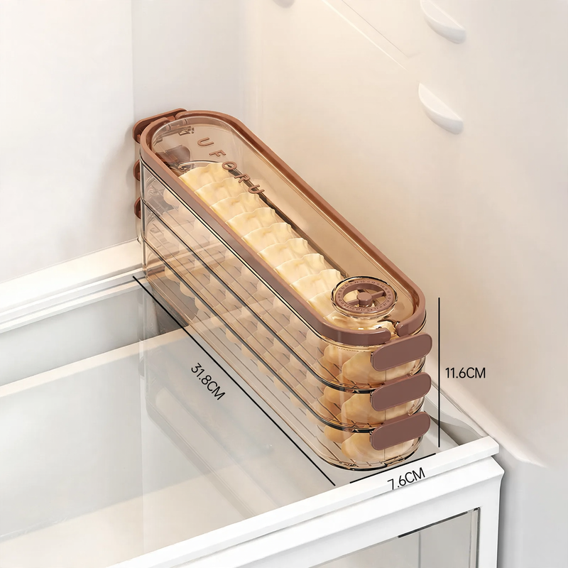 Multilayer storage box for dumplings — product view 3
