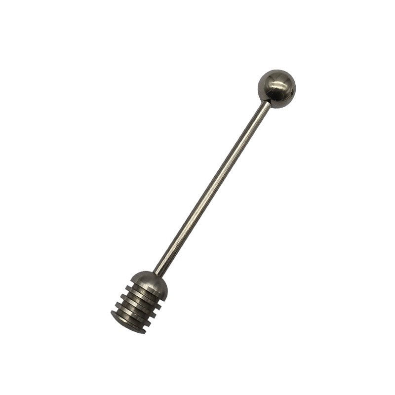 Stainless Steel Honey Dispenser with Stirring Rod — product view 5