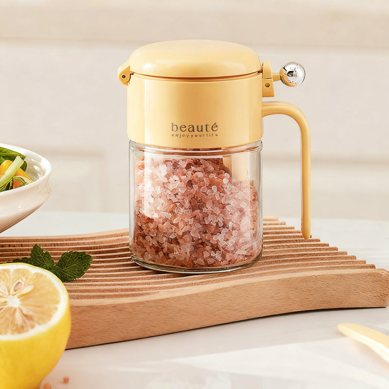 Spice jar with press lid, airtight sealed — product view 6