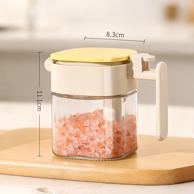 Spice jar with spoon, glass, airtight — product view 6