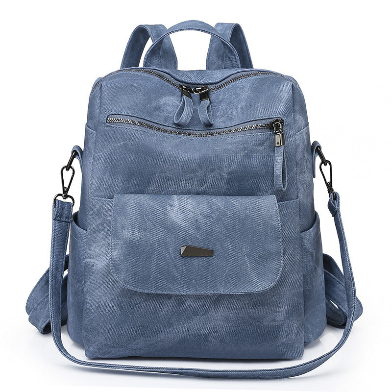 Women's backpack made of PU, large capacity — product view 4