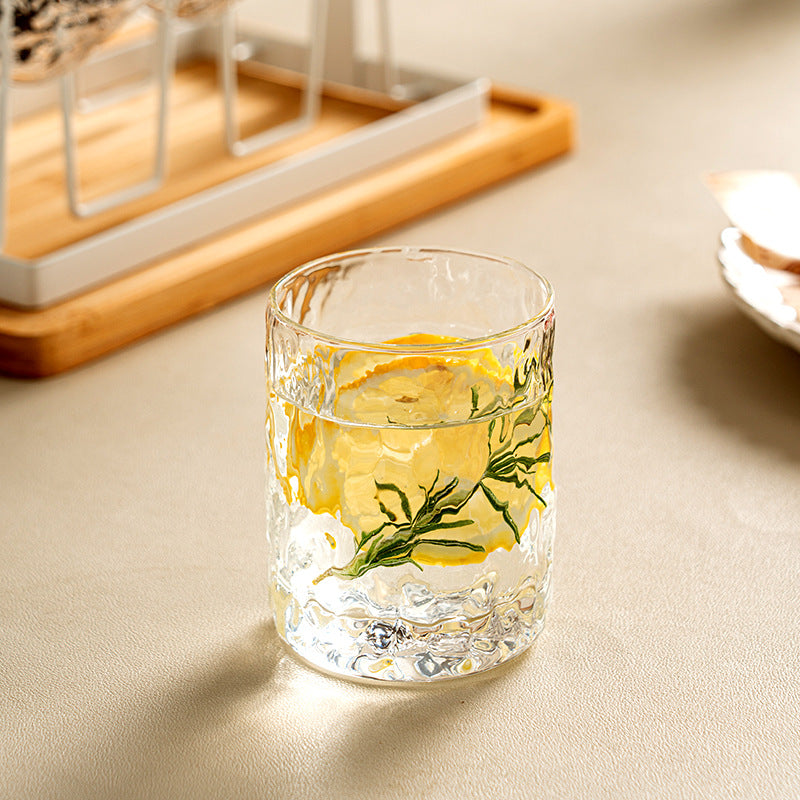 Glass tumblers, approx. 200 ml, with wave pattern — product view 3