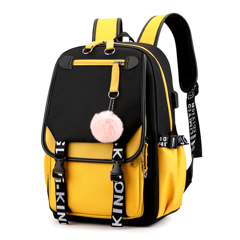 Denim backpack, large capacity — product view 5