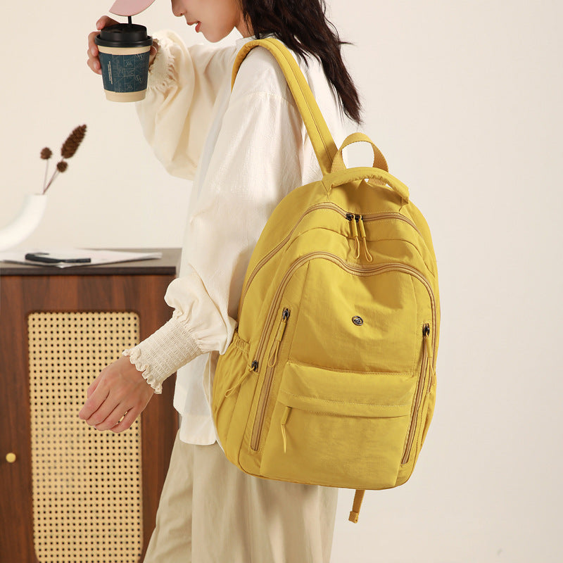 Nylon backpack, back-friendly, versatile — product view 3