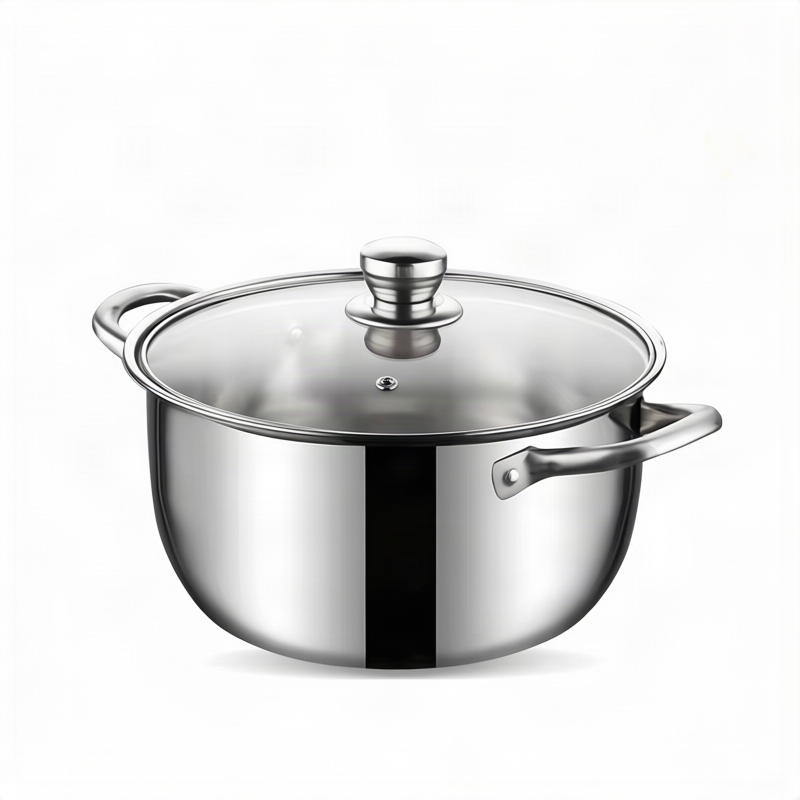 Stainless steel cooking pot 20 cm, 1.1–2 L, model HD190912 — product view 6