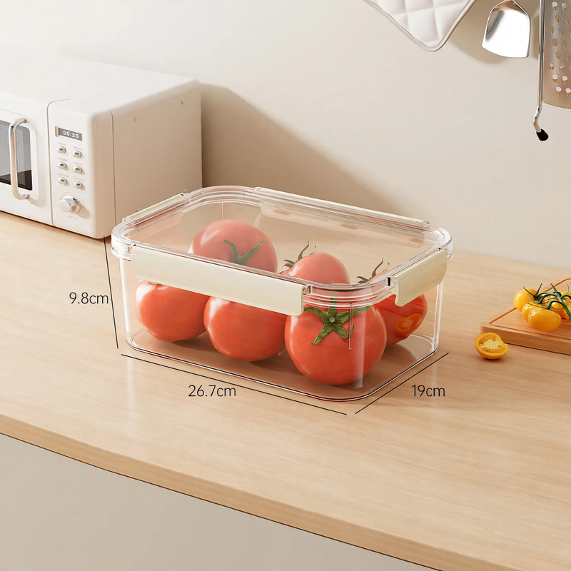 Transparent storage box with a tight lid — product view 4