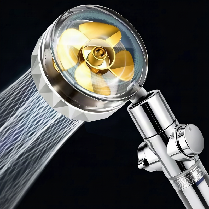 Shower head with pressure balance, ABS, round — product view 2