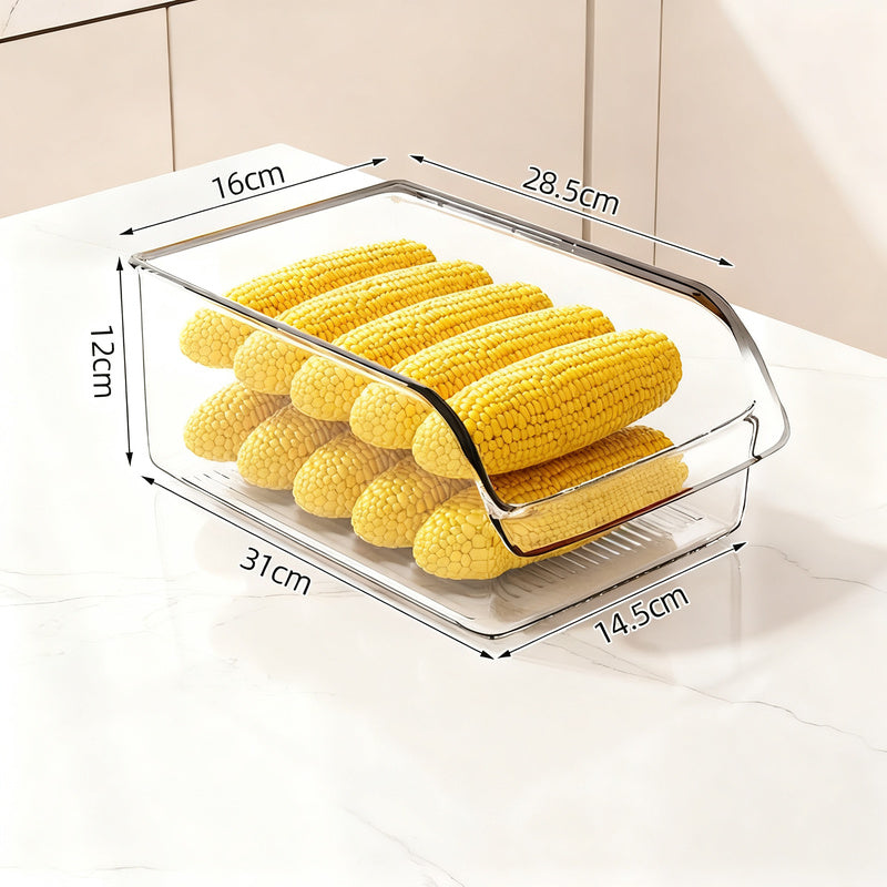Refrigerator drawer made of PET with drain grid — product view 5