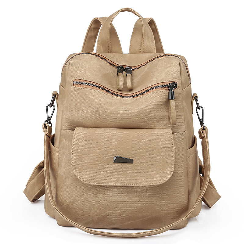 Women's backpack made of PU, large capacity — product view 3