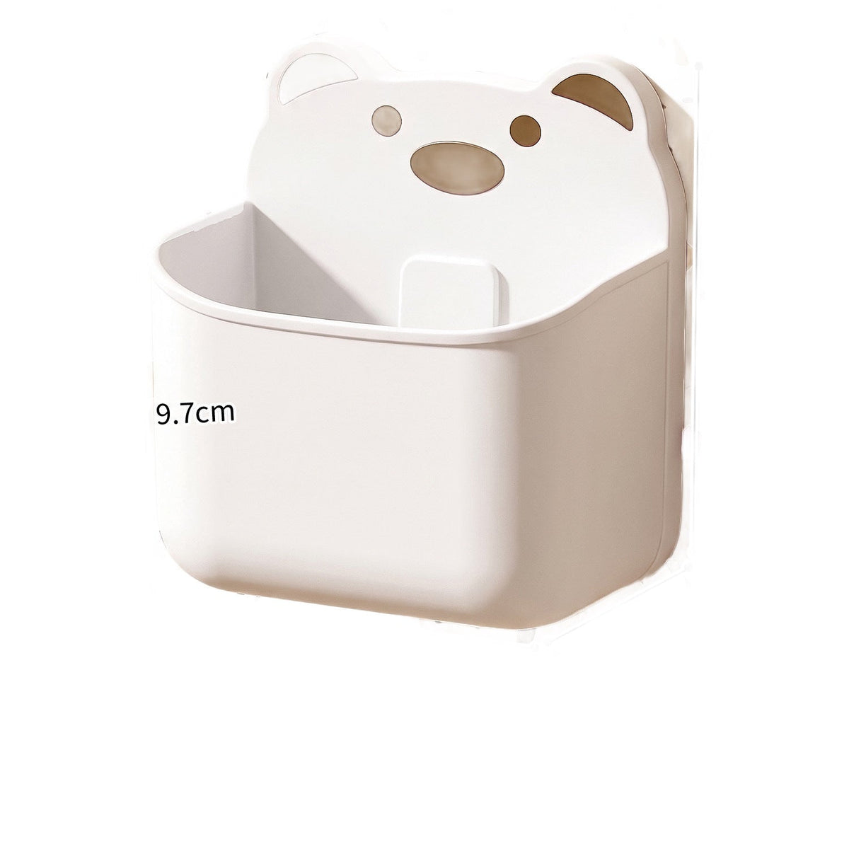 Wall-mounted storage box with drain — product view 3