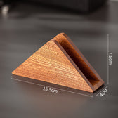 Wooden paper roll holder, multiple shapes