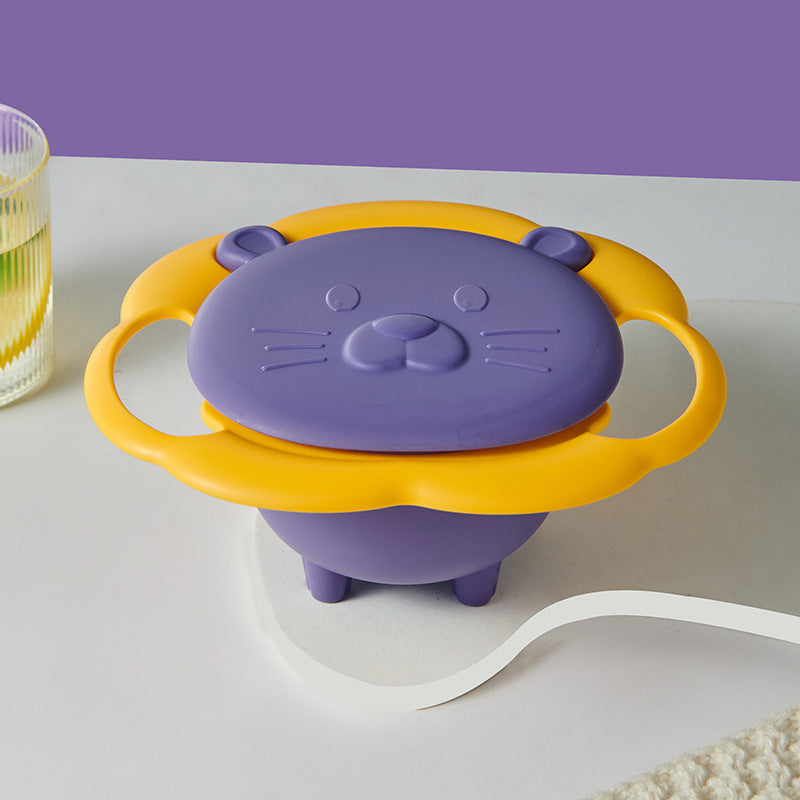 Rotating children's bowl, 19 cm, PP, non-slip — product view 5