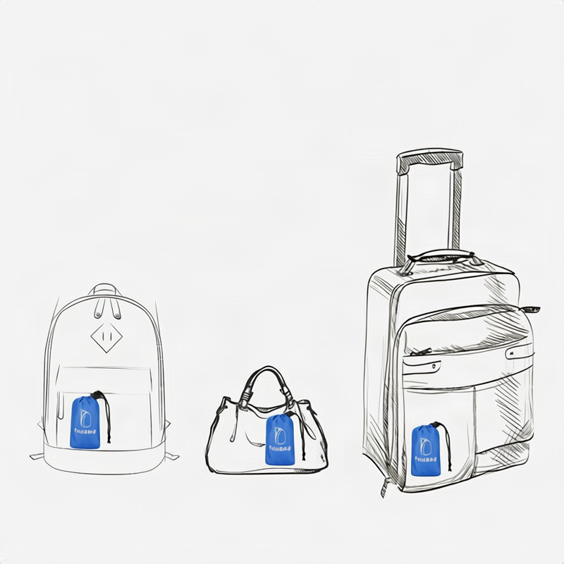Lightweight foldable backpack, under 20 L, polyester — product view 1