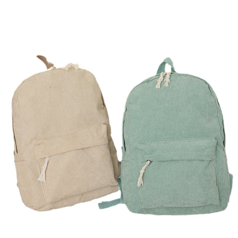 Cord fabric backpack — product view 2