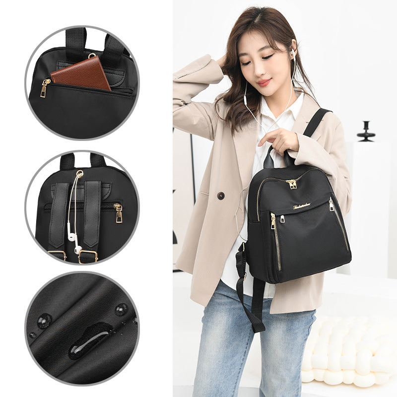 Lightweight nylon backpack for women, up to 20 L — product view 2