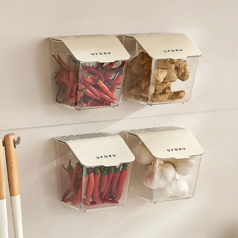 Wall-mounted storage box for vegetables, model A1170 — product view 4