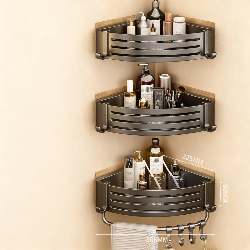 Triangle corner shelf for bathroom, no drilling — product view 4