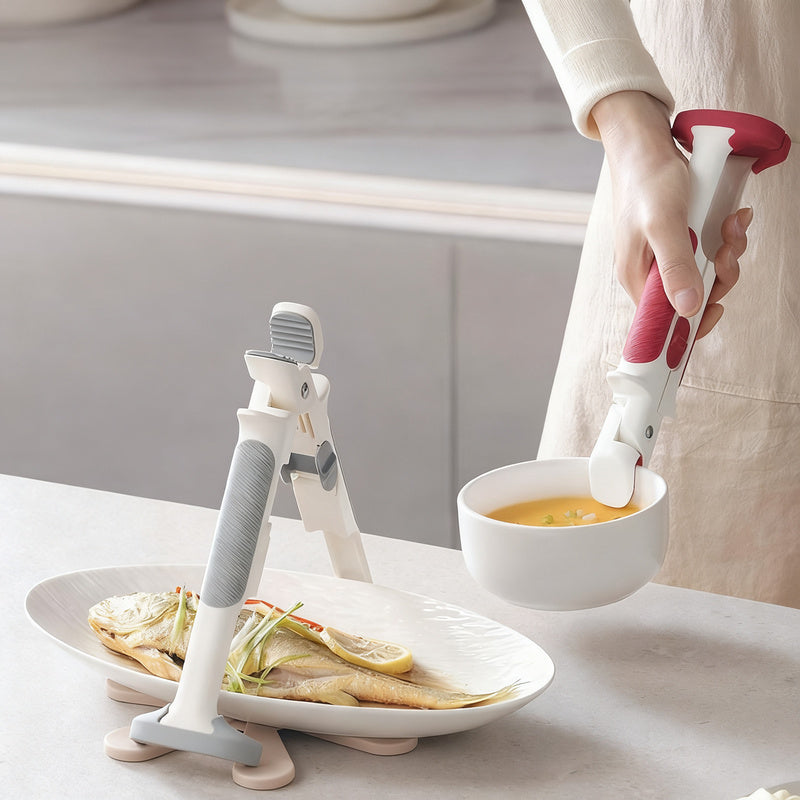 2-in-1 bowl tongs with insulating function — product view 1