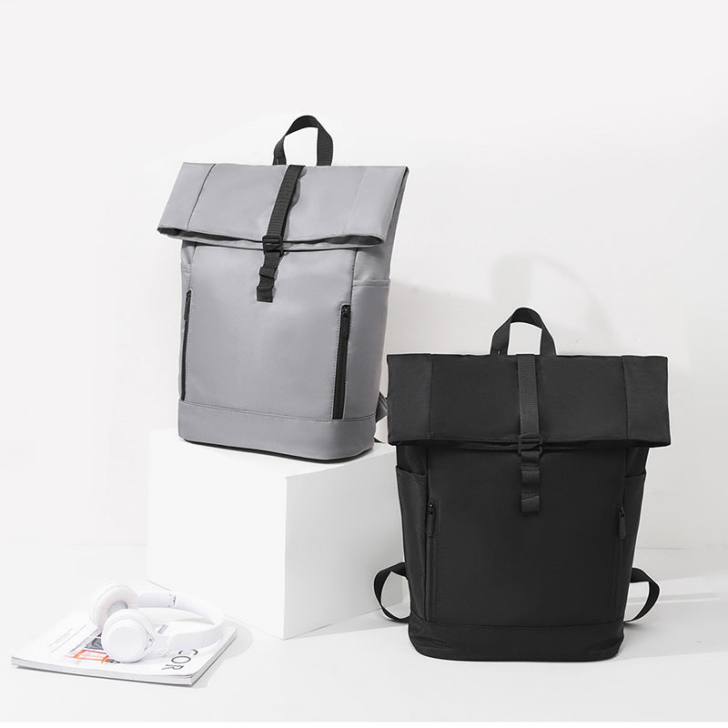 Double shoulder backpack with roll closure, 20-35 L — product view 1