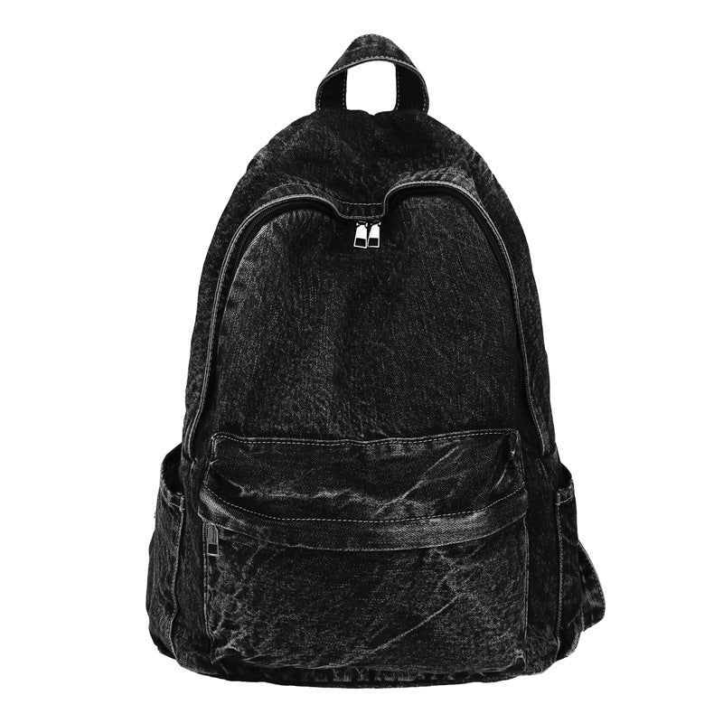 Denim fabric backpack, lightweight and versatile — product view 5