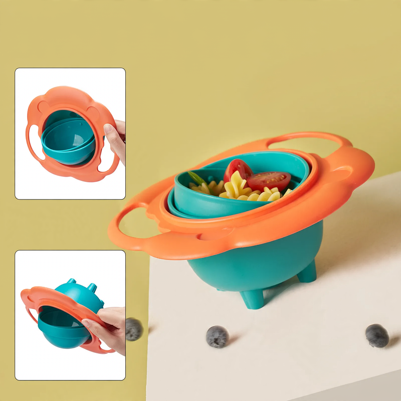 Rotating children's bowl, 19 cm, PP, non-slip — product view 3