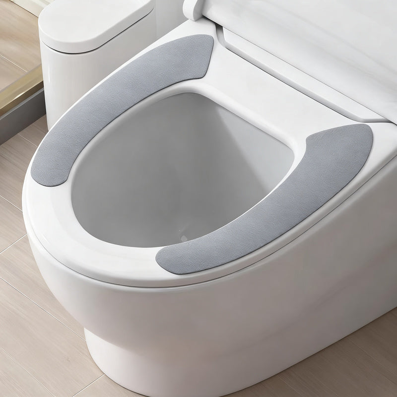 Plush toilet seat cover, self-adhesive — product view 6