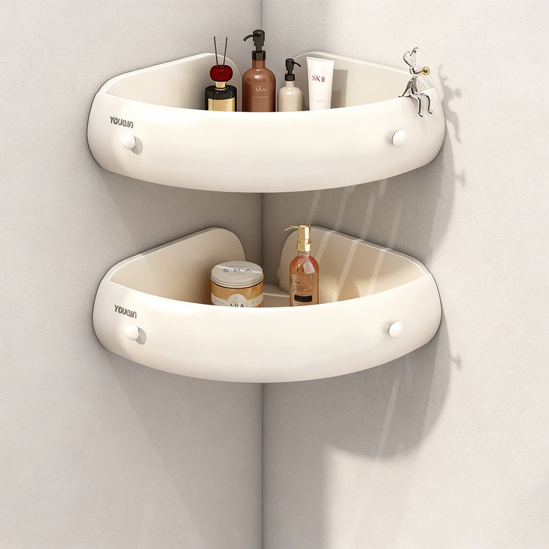Corner shelf for bathroom, aluminum, no drilling — product view 4