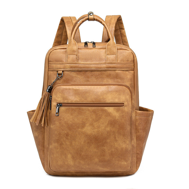 Women's backpack made of PU, large capacity — product view 1